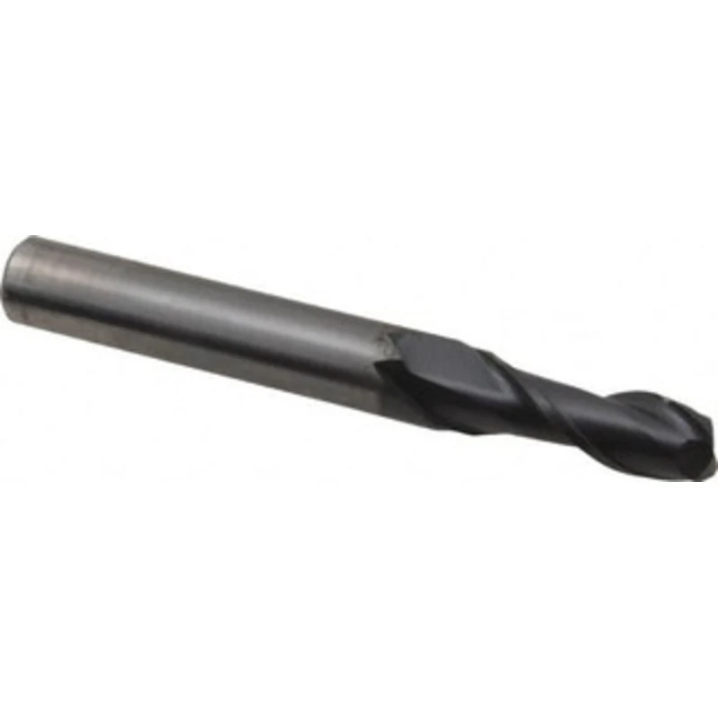 OSG 9/32, 3/4 LOC, 5/16 Shank Diam, 2-1/2 OAL, 2 Flute, Solid Carbide Square End Mill Single End, TiAlN Finish, Spira...